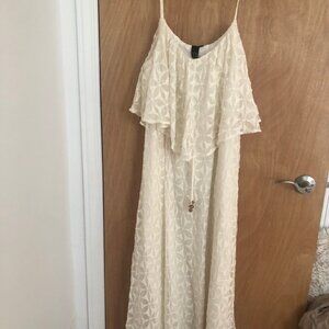 GORGEOUS 100% silk maxi boho dress with tags!